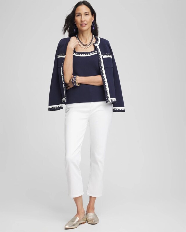 Contrast-Trim Lady Tank - image 2